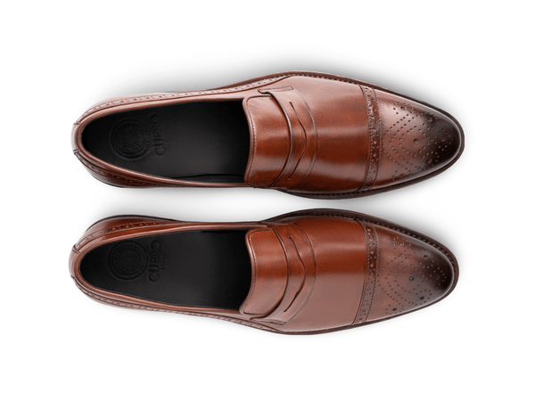 Carpio Brogue Leather Loafer Mens – man-made luxurious & Comfort