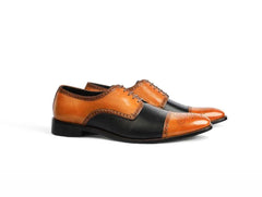 Side profile of Chester Luxe lace-up shoes highlighting sleek silhouette, refined craftsmanship, and premium leather texture