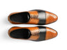 Top view of Chester Luxe lace-up shoes showing lace structure, stitching detail, and premium handcrafted leather finish