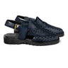 Cueřo’s Khyber 04 midnight navy peshawari chappal pair view premium leather sandal