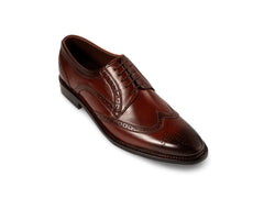 Edwin Brown lace-up shoes for men front view showcasing premium handcrafted brown leather, elegant design, and refined formal style