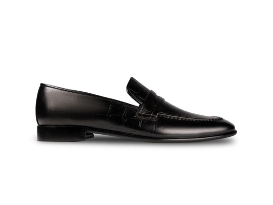 hudson-black-leather-loafers-side-profile-elegant-formal-shoes
