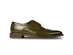 Side profile of Lanx brogue formal lace-up shoes highlighting refined silhouette, handcrafted leather finish, and classic brogue structure