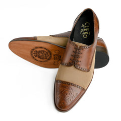 Bottom sole view of Noble Garnet Oxford shoes showing durable outsole grip and structured finishing