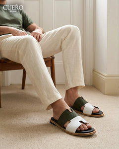 parwaan-olive-green-leather-slides-minimal-luxury