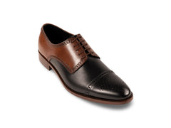 Two-Toned Alfred formal lace-up shoes for men front view showcasing elegant dual-tone design, premium craftsmanship, and modern gentleman style